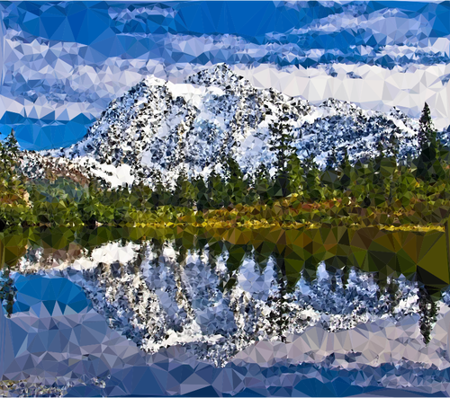 Lago e montagna arty