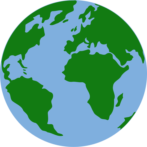 Låg-detaljerad globe
