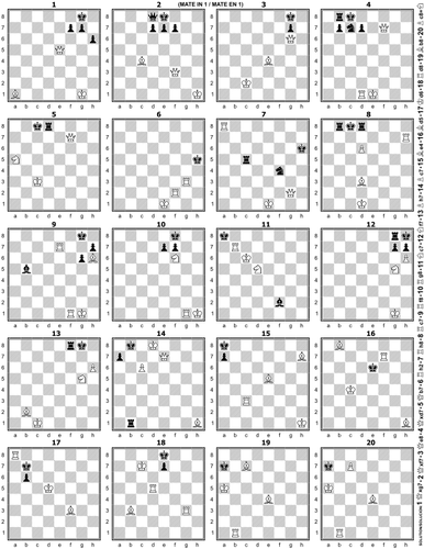 Schaken diagrammen