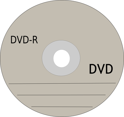 Vector de disco de grabación de DVD