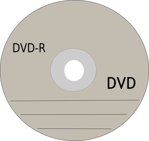 Vettore di disco DVD registrazione