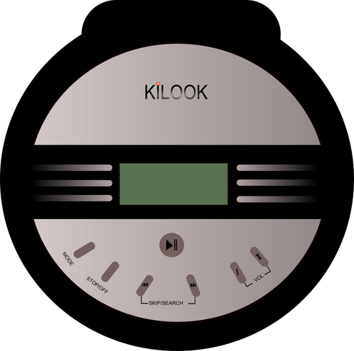 Discman vector drawing