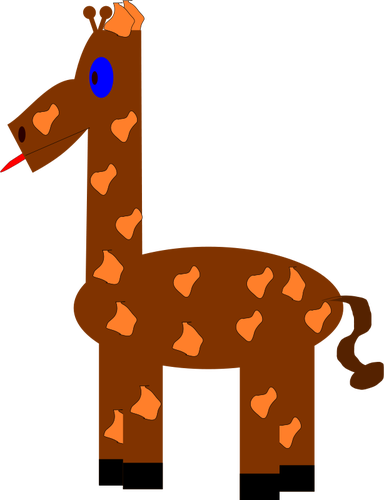 Komik zürafa vektör