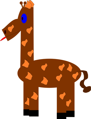 Funny giraffe vector