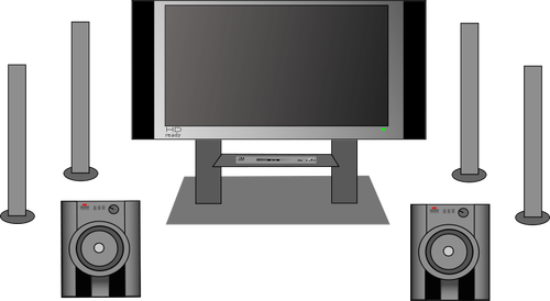 ホームシネマのベクトル図