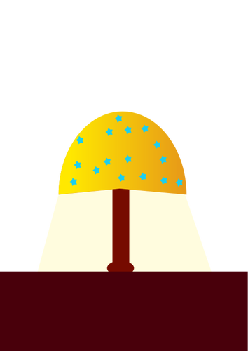 Vector image of a lamp