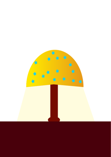 Vector image of a lamp