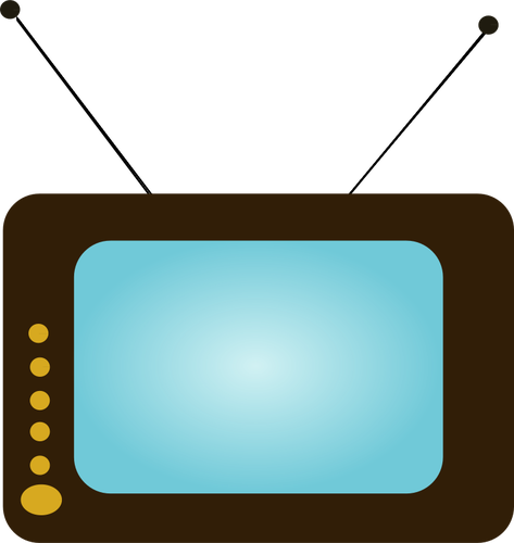 Vector graphics of TV set