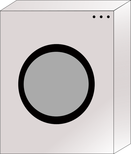 Vector image of a washing machine