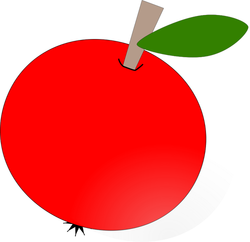 Apple vector drawing