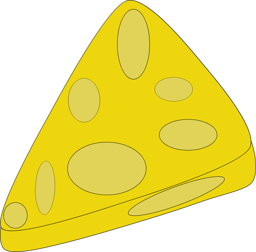 חתיכת גבינה בתמונה וקטורית