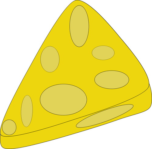 Pedazo de imagen vectorial de queso