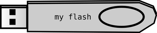 Flash-Disk-Vektor-Bild