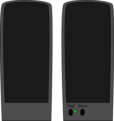 Loudspeakers vector image