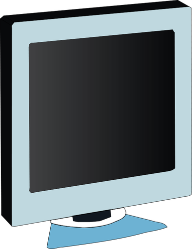 LCD monitor vetor clip-art