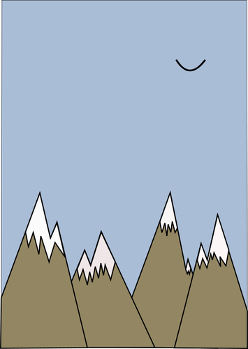 Góry wektorowych ilustracji
