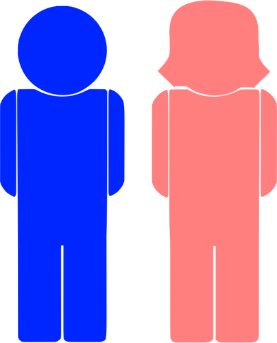 Male and female icons