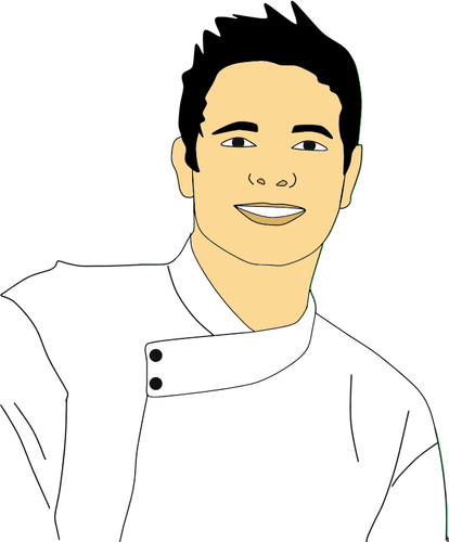 Retrato del chef hombre