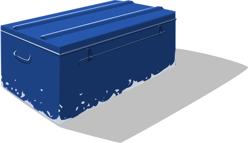 Vector drawing metal toolbox