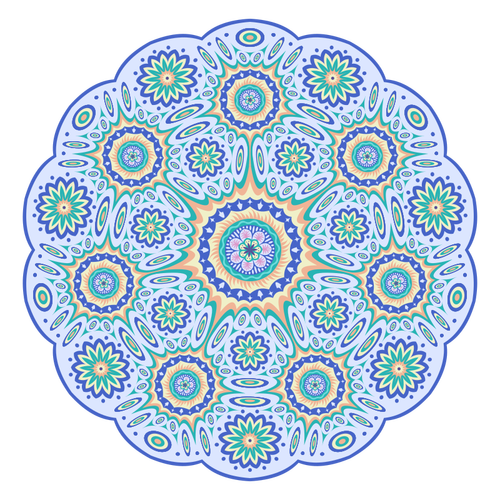 Mandala símbolo geométrico