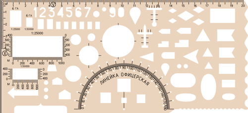 Estêncil de marcação do mapa