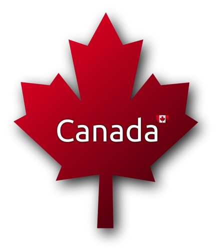 Símbolo de folha de maple canadense
