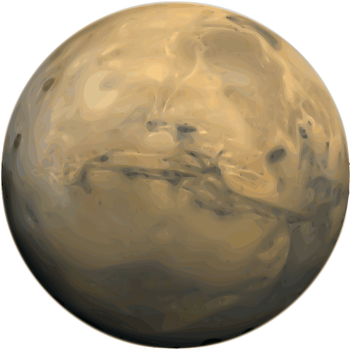 Planète Mars vector image