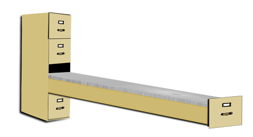 Gabinete de archivo imagen prediseñada vector