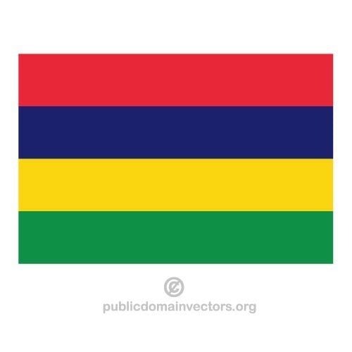 Маврикий Векторный флаг