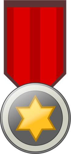 Star award badge vector image