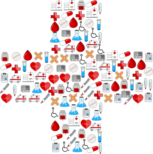 Medical ikony Krzyża