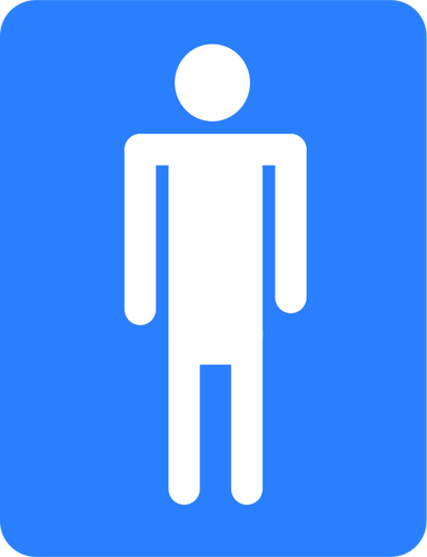 Signo de baño de los hombres del vector imagen prediseñada