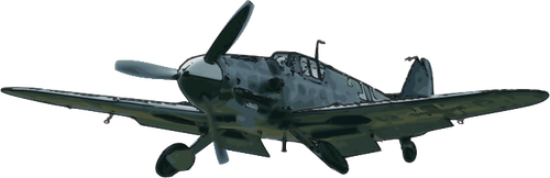 Messerschmidt Bf109G pesawat vektor klip seni