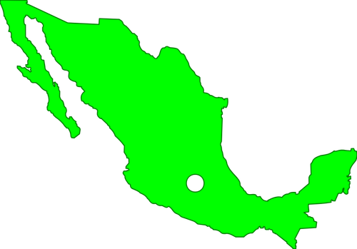 Mapa de contorno de México