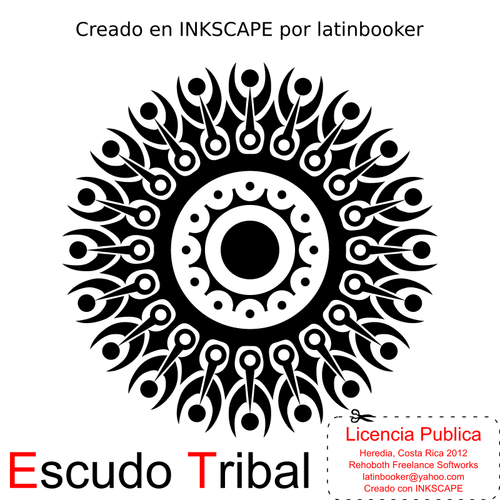 Племенные щит векторное изображение