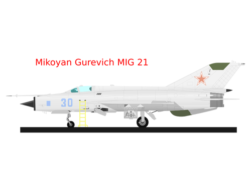 Vecteur de MIG 21