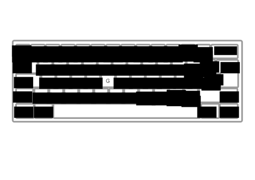 Векторное изображение клавиатуры ABNT PT BR