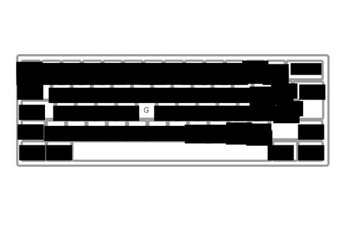 Toetsenbord ABNT PT BR vector afbeelding