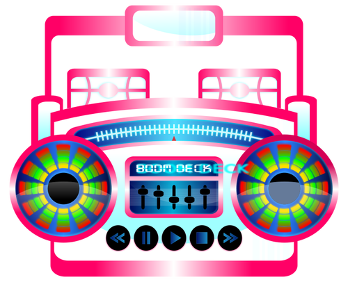 Boom Box Vector Graphics