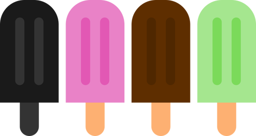 Красочные popsicles