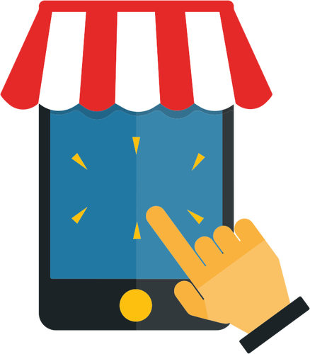 Mobile Shopping Illustration