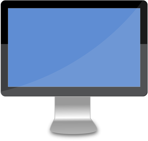 現代ワイド デスクトップのベクトル画像