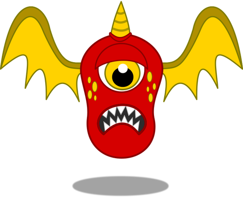 Monstro voador vermelho