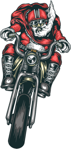 Santa i chopper