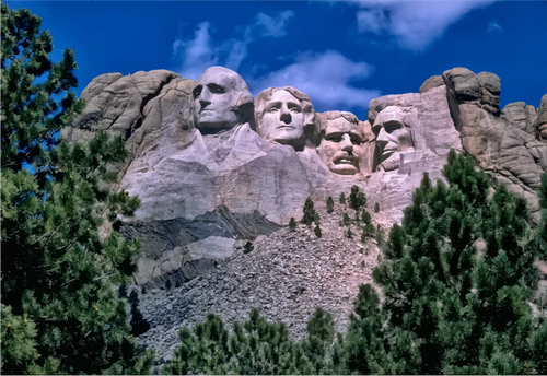 Rushmore Dağı üzerinde başkanları
