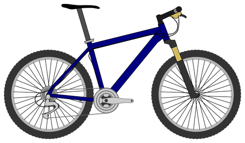 Imagen de vector de bicicleta de montaña