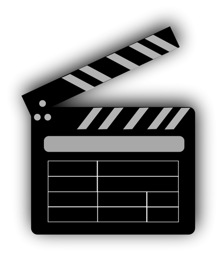 Vector drawing of a clapperboard