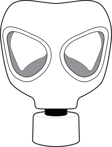 Gasmask vektorbild