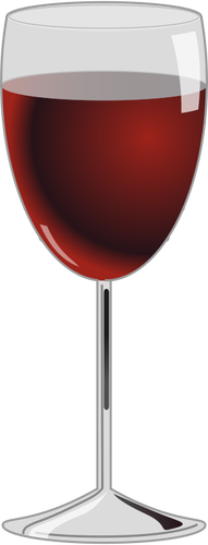 Rött vin glas vektorgrafik