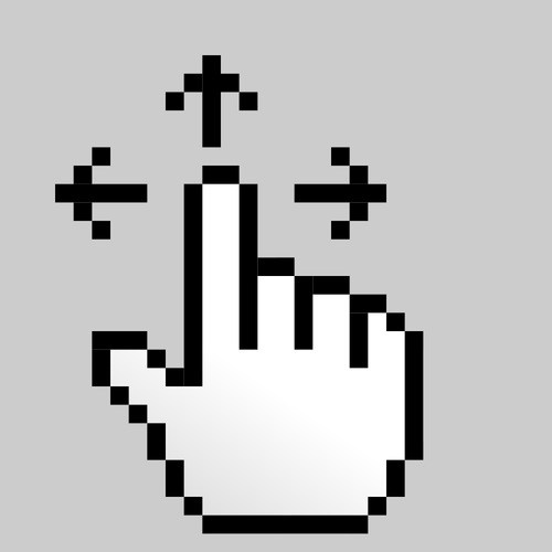 Drag cursor sign